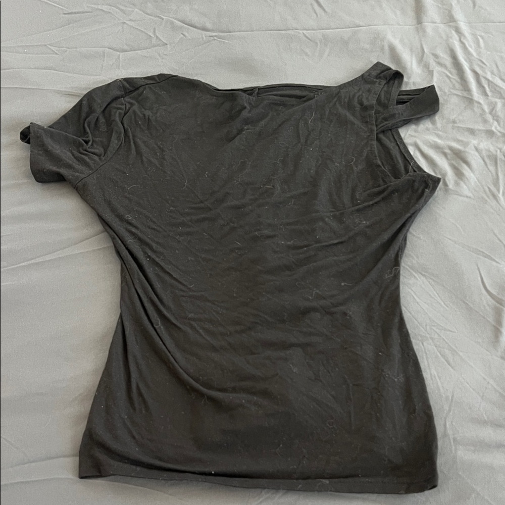 Asymmetrical Black Blouse